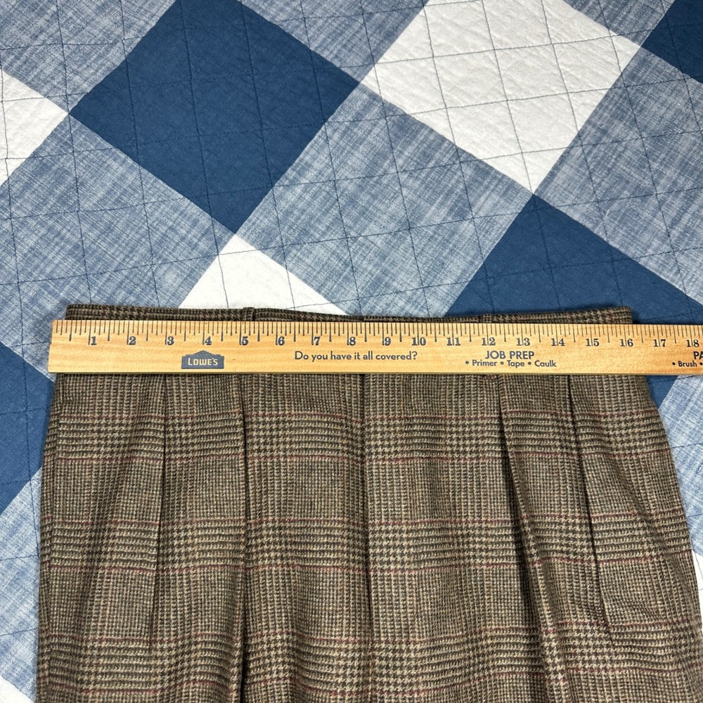Vintage Polo Ralph Lauren Dalton Brown Virgin Wool Dress Pants Mens 33x30 Italy - Picture 8 of 11